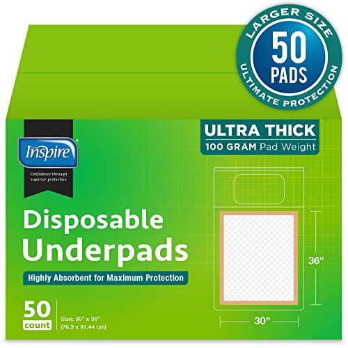 Extra Large Super Absorbent Disposable Bed Pads for Incontinence Ultra Thick and Absorbent Bed Pads Disposable Adult (30" x 36")