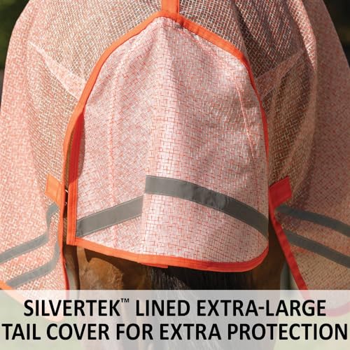 Ripstop Nylon Mesh II Horse Fly Sheets (Horse Size 86 / Euro Surcingle / Orange)