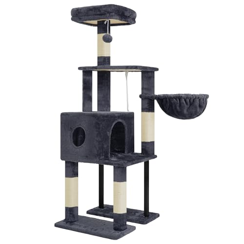 Cat Tree with Toy (Smoky Gray / 49 inch)