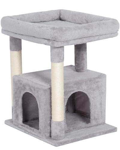 23.6" Cat Tree for Large Cat (Light Gray)