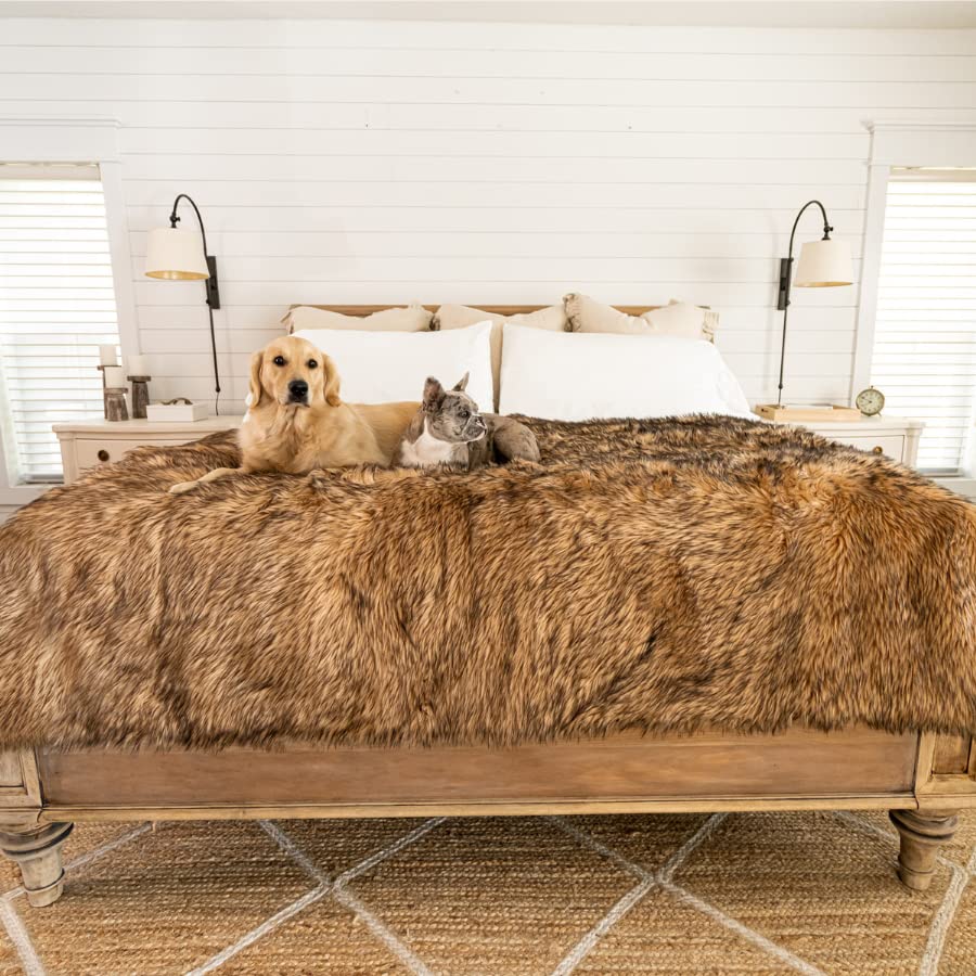 PupProtector Waterproof Throw Blanket (Sable Brown / Original (60" L x 50" W))