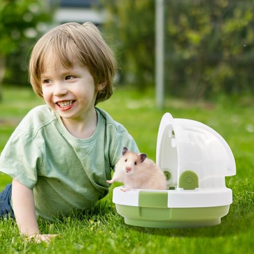 Hamster Carrier Cage with Water Bottle (【Green】)