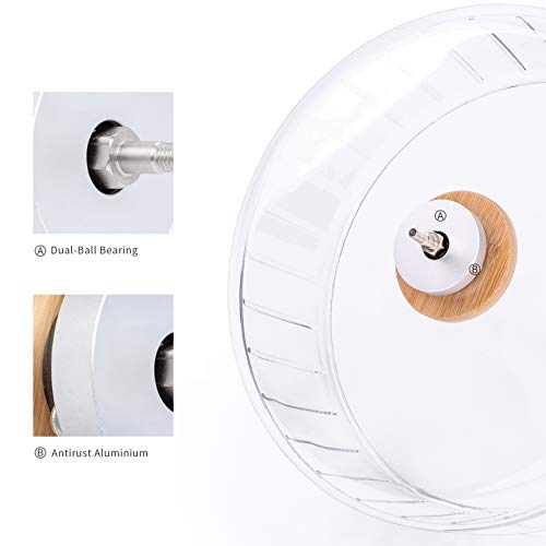 Super Silent Hamster Exercise Wheel (Small / Transparent)