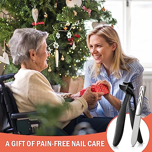 Toenail Clippers for Seniors (Black / Large)