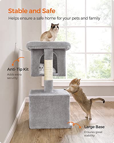 Cat Tree 40.6 (XL (26.8"L x 18.9"W x 40.6"H) / Light Gray)