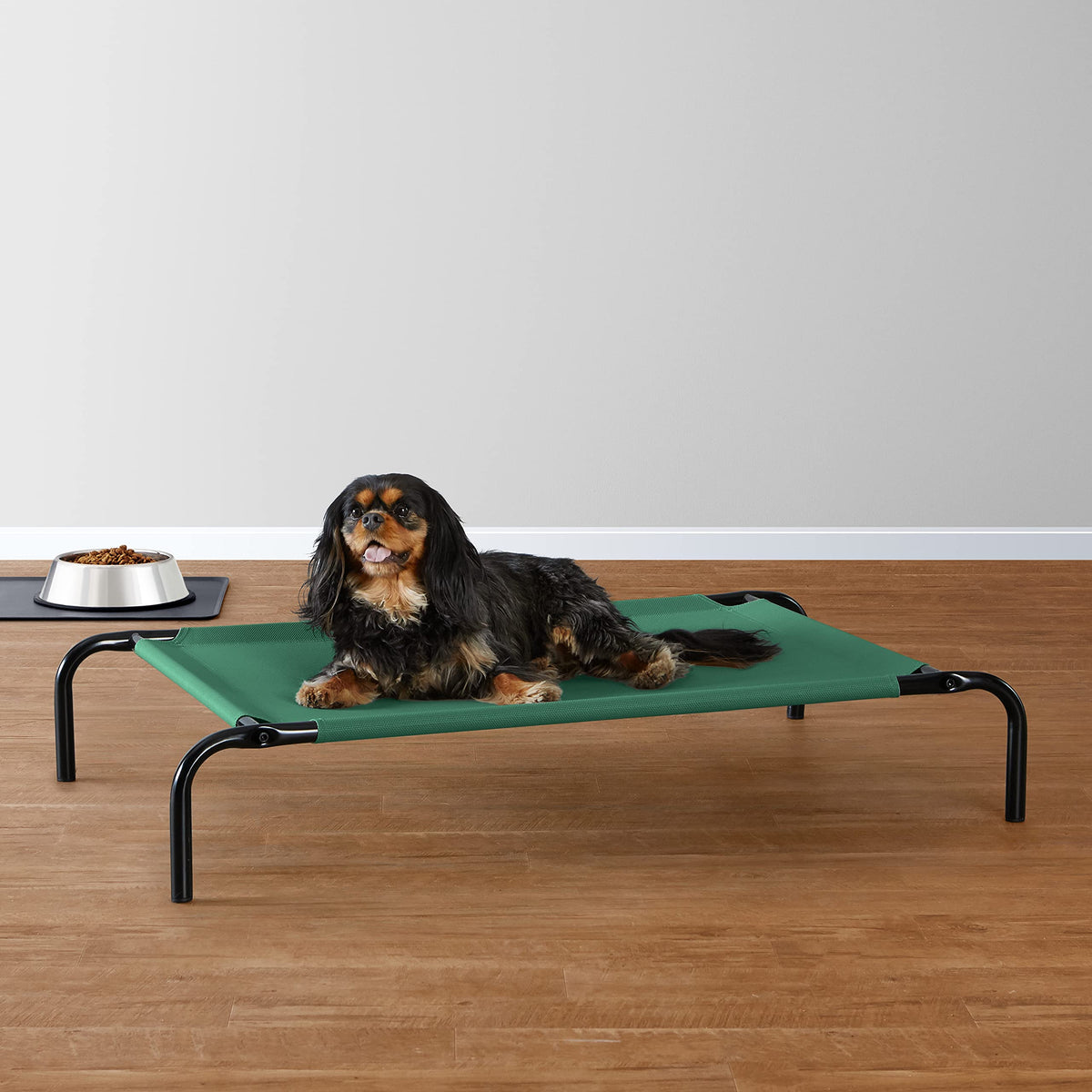 Cooling Breathable Elevated Dog Bed with Metal Frame for Small Dogs (Green / Small)