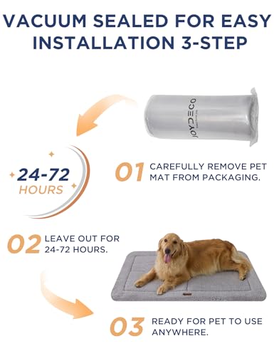 Low Profile Dog Crate Mat Reversible Bed Pad (Dark Gray)