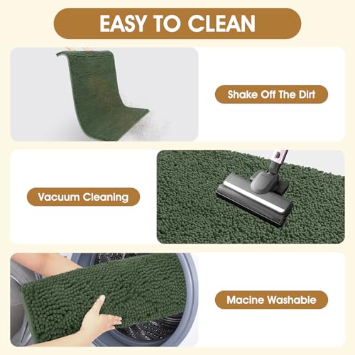 Dog Door Mat for Muddy Paws (Olive / 60" x 36")