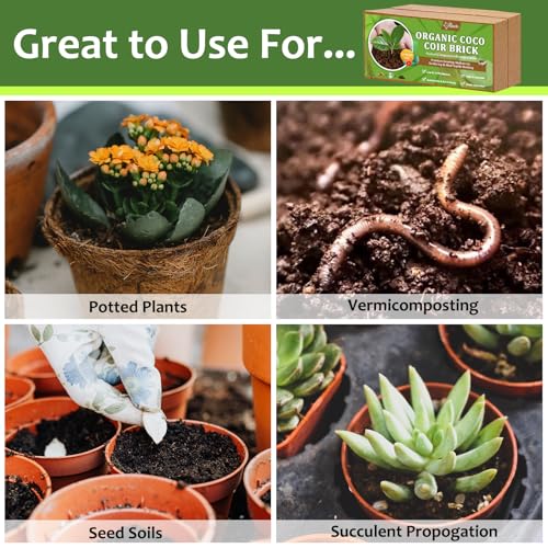 4pcs Organic Coco Coir Bricks (4 Pack)