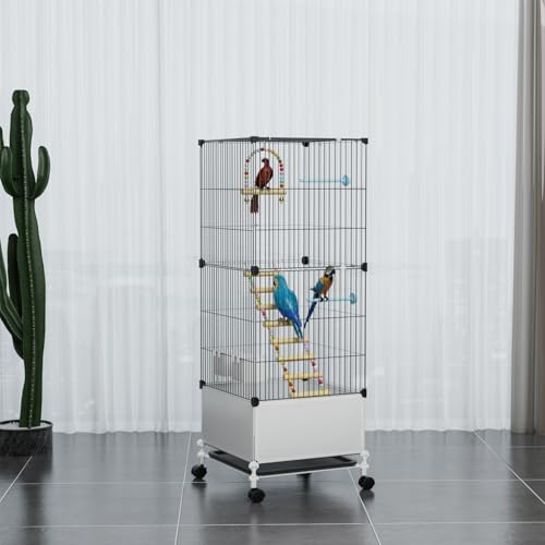 Medium Flight Bird Cage (14.2"L x 14.6"W x 39.4"H)