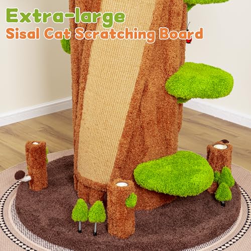 91" Tall Cat Tree for Indoor Cats