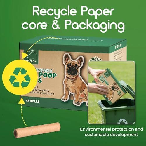 Biodegradable Dog Poop Bags 720 Count (720 Count (Pack of 1) / Lemon Scent)