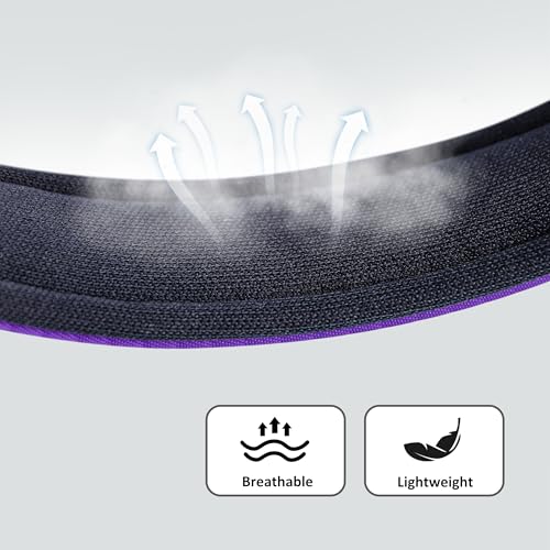 Soft Padded Dog Collars for Large Dogs (Purple / XL: Fit 17-23" Neck)