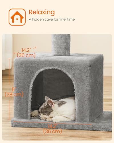 Cat Tree 33.1 (L (23.6"L x 15.7"W x 33.1"H) / Light Gray)