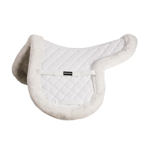 Eidsvoll White English Saddle Pad (White / Medium)