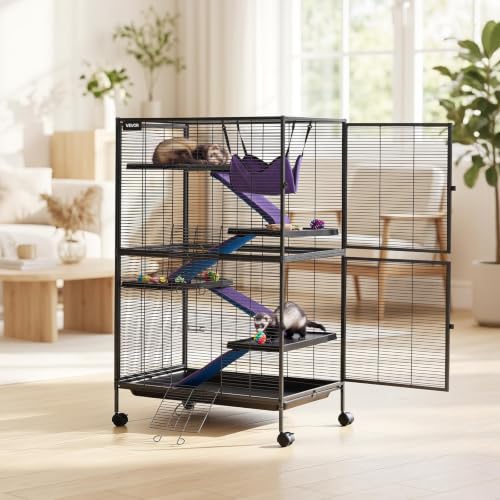 Metal Small Animal Cage 50" H 5 (31.5"L x 20.5"W x 50.0"H)
