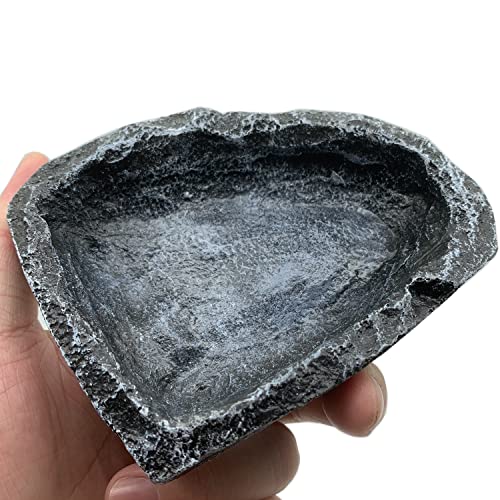 Reptile Water Dish Food Bowl (2 Pack Corner Bowls)