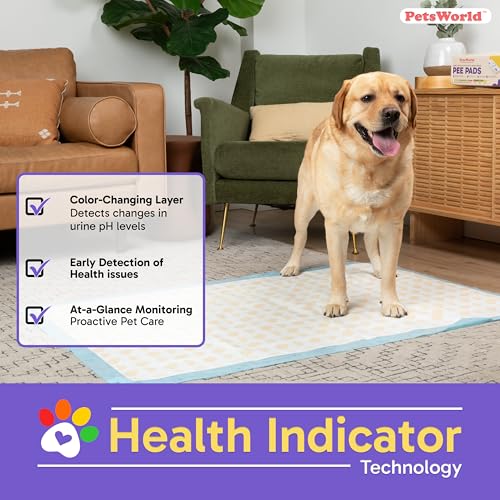 Health Monitoring Dog Pee Pads 37"x54" 25 Count (37x54 Health Indicating / 25 Count)