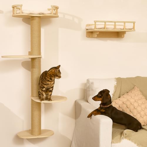 Cat Wall Shelves (Beige-2)