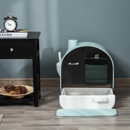 Cat Litter Box with Lid (Green)