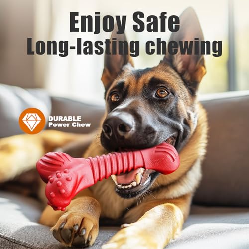 Dog Toys for Aggressive Chewers (red)
