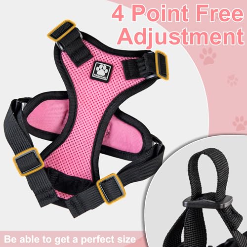 Cat Harness and Leash for Walking (XS / Pink)