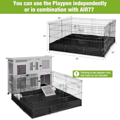 Rabbit Pet Playpen Guinea Pig Cage with Waterproof PVC Bottom Liner