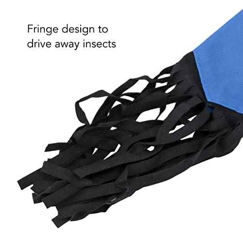 Non Woven Horse Tail Bag Breathable Protection for Braided Tails Keep and with Adjustable Drawstring for Equestrian Tack Storage (Blue)