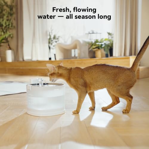 Pumpless Cat Water Fountain Maintenance Kit for E1 (White / Cordless | Replacement Kit)
