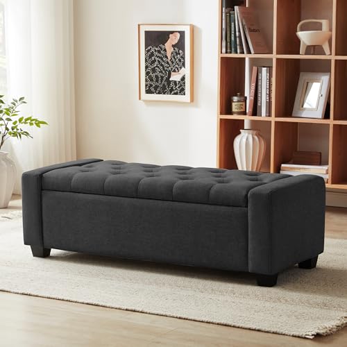 48" Ottoman with Storage (Darkgray / 19.7"D x 48"W x 16.9"H)