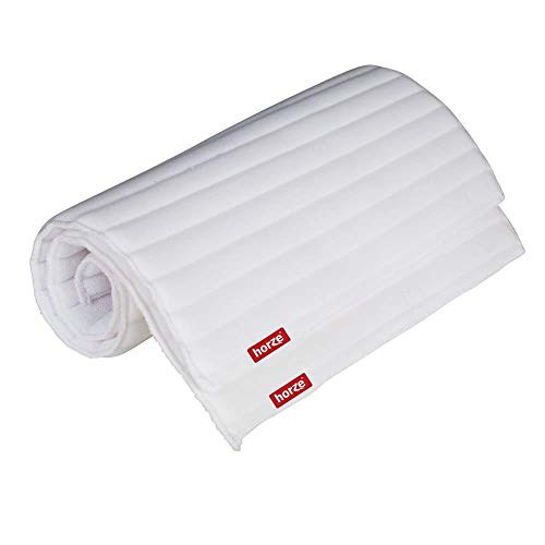 Rear Leg No Bow Equine Standing Wraps Pair (Off-White / Pony)