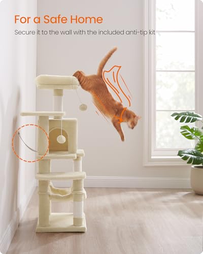 Cat Tree 44.1 (44.1 Inches / Beige)