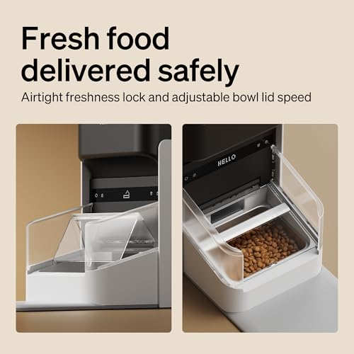 RFID Automatic Cat Feeder (White / 3L (Pack of 1))