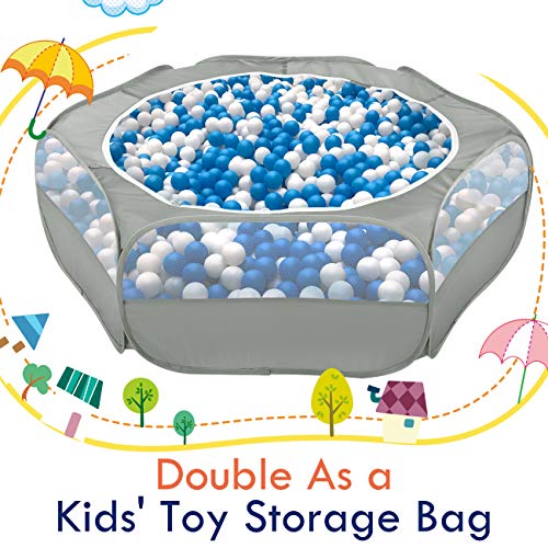 Small Animal Playpen with Zippered Cover (B-Gray)
