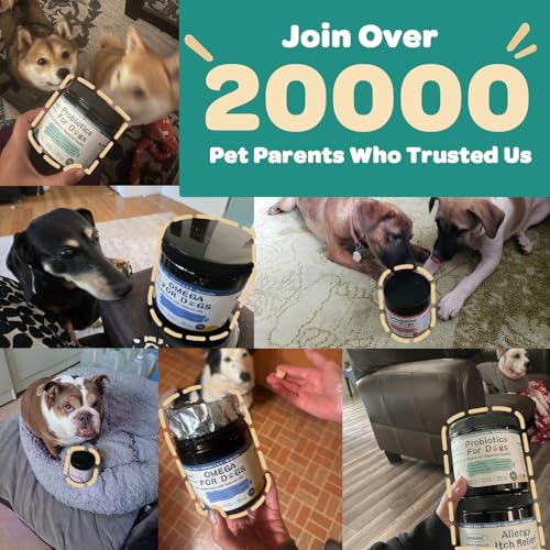 Dog Allergy Relief with Advanced Skin Probiotics (90 Scoops)