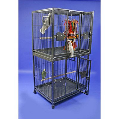 Large Double Stack Bird Cage Color