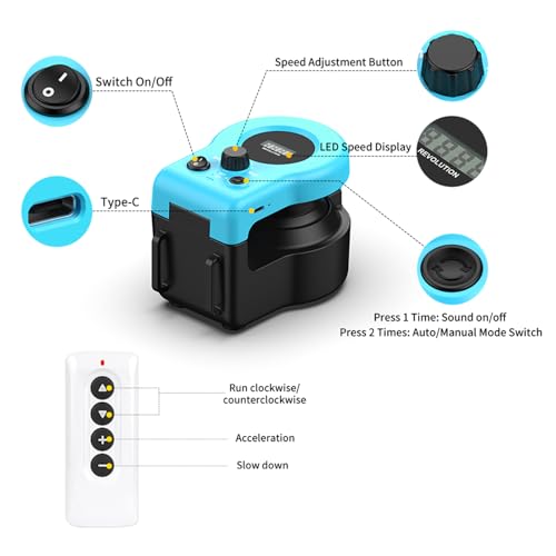 Interactive Cat Toy for Indoor Cats with Remote (Sky Blue)