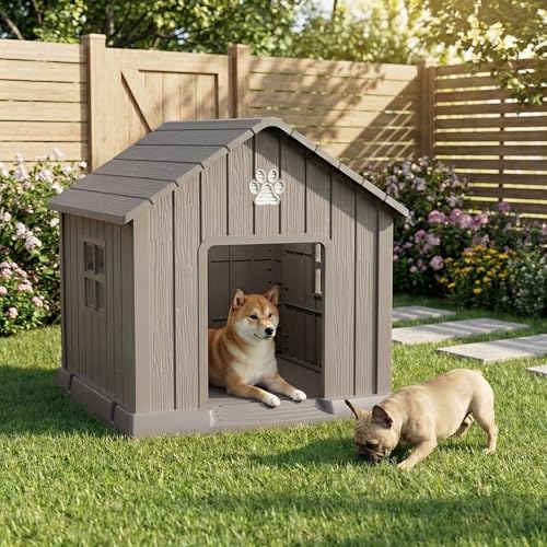 Dog House Outdoor (Grey / 31.18*33.7*32.52)
