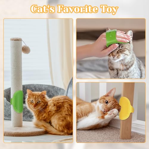 4Pcs Adjustable Cat Self Groomer