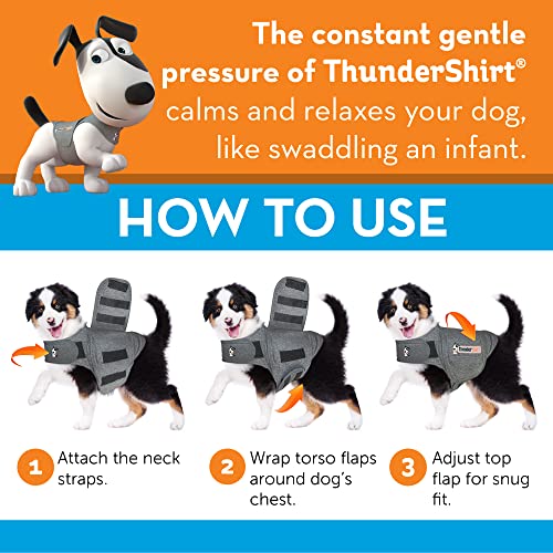 for Dogs Calming Anxiety Vest (Heather Grey / XL)
