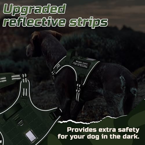 Tactical Dog Harness for X (Green / X-Large)