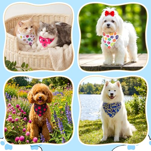 120 Pack Dog Bandanas Bulk