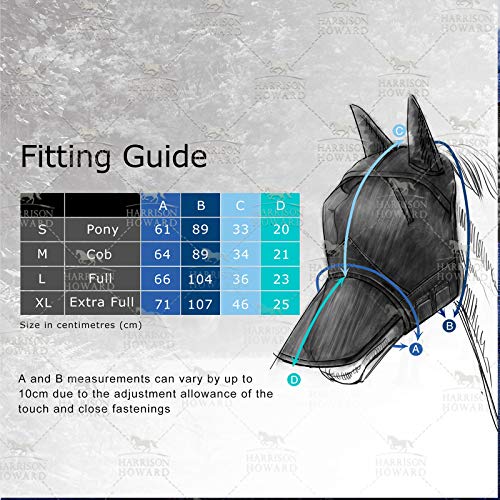 LumiVista Horse Fly Mask Standard with Ears UV Protection for Horse Green Cactus L Full Size (Green Cactus / Full (Large))