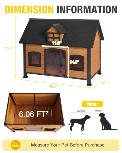 Heated Dog House with Insulated Liner Anti