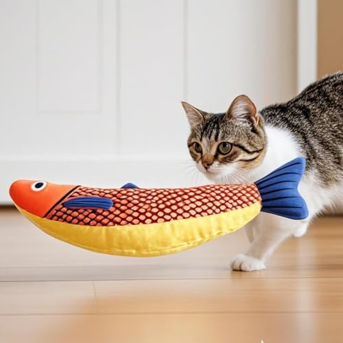 Interactive Catnip Fish Kicker Toy for Indoor Cats