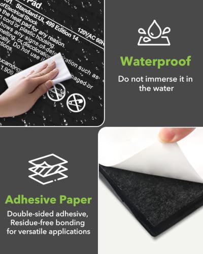 Reptile Heat Pad 6"X8" 8W for 10 (8" X 12" 2-PACK)