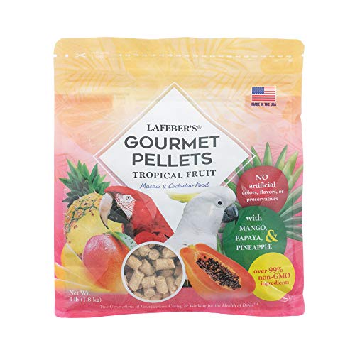 Tropical Fruit Gourmet Pellets for Macaws and Cockatoos (4 Pound (Pack of 1))