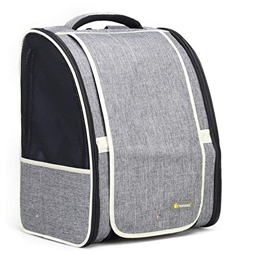 Innovative Traveler Bubble Backpack Pet Carriers for Cats and Dogs (Upgraded-Black)