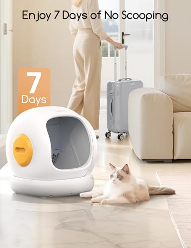 Self Cleaning Cat Litter Box (Yellow)