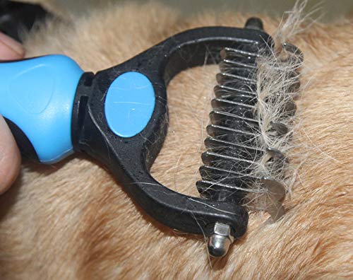 Pet Grooming Brush (Blue / Small)